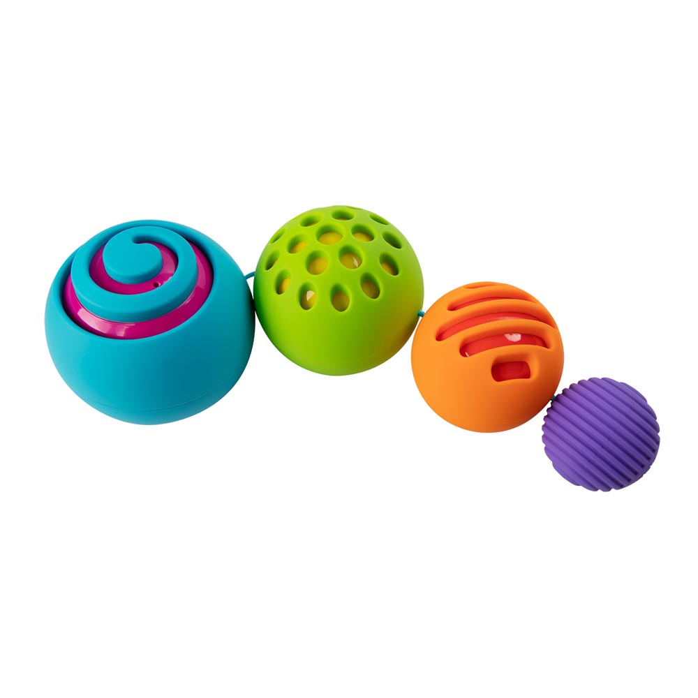 Fat Brain Toys - Oombee Ball - Sensory Toys for Infant Development, Grasping Fun