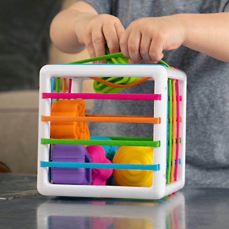 Fat Brain Toys - InnyBin - Sensory Toys for Infant Development, Shape Sorting