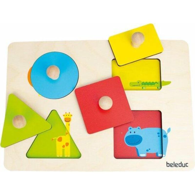 Beleduc - Wild Animal Shape Puzzle