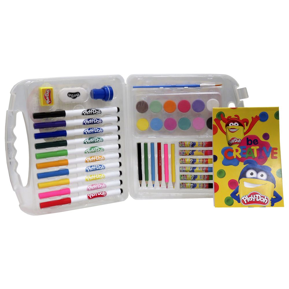 Play Doh - 40 Pieces Drawing Case