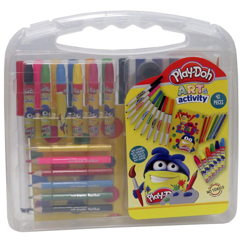 Play Doh - 40 Pieces Drawing Case