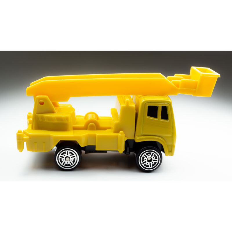 Maisto Fresh Metal Diecast Car 3" Yellow Construction Crane