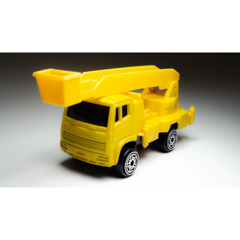 Maisto Fresh Metal Diecast Car 3" Yellow Construction Crane