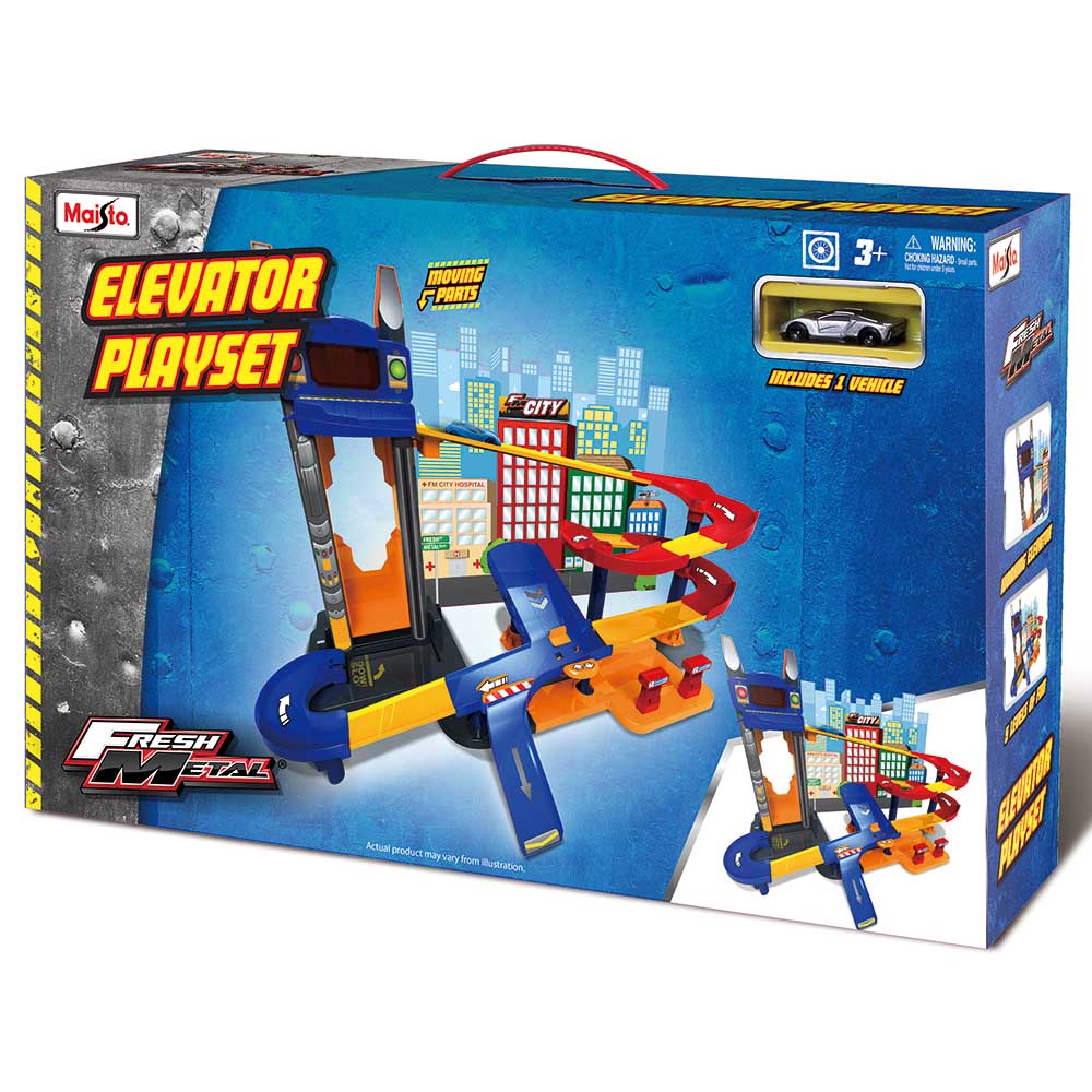 Maisto - Fresh Metal Elevator Playset 1 Vehicle Included
