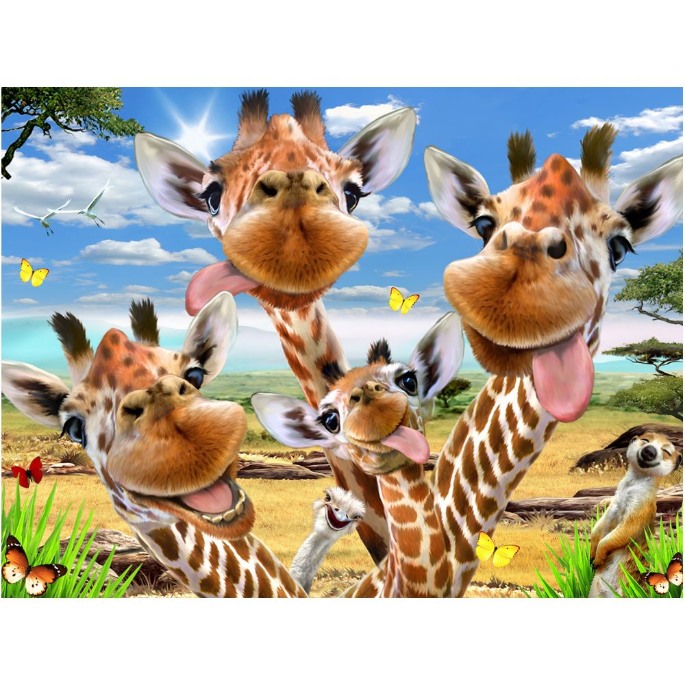 Prime 3D Howard Robinson Giraffe Selfie 48pc Puzzle With Plush