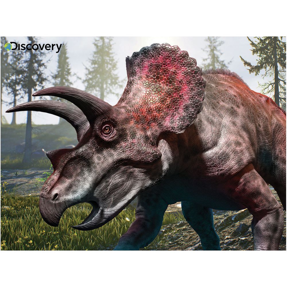 Prime 3D - Discovery - Triceratops 48pcs Puzzle with Plush