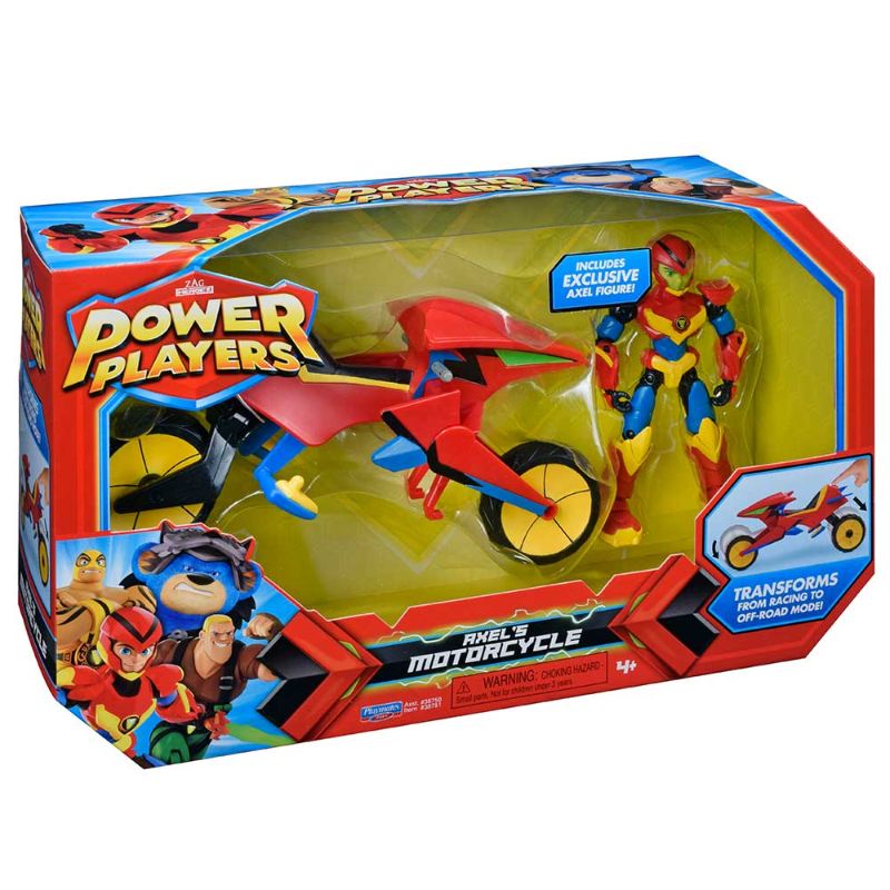 Power Players - Vehicle With Figure - Axel with Cycle