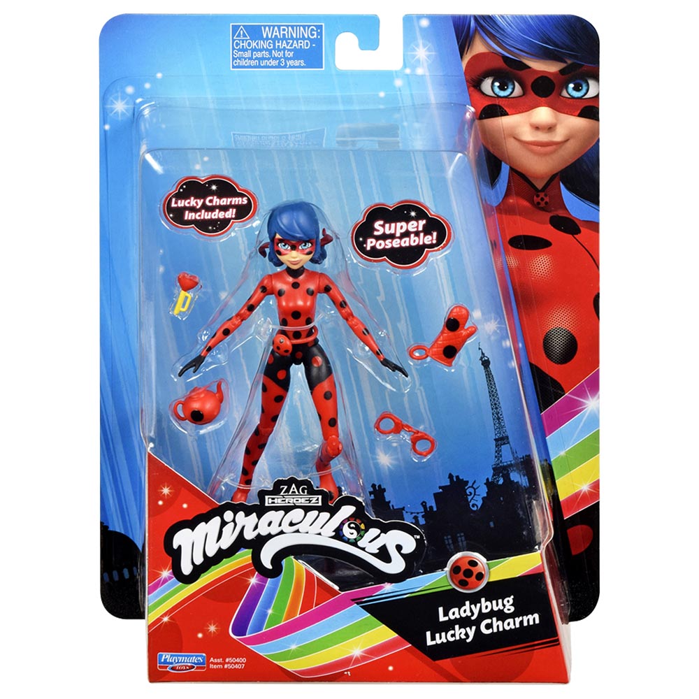 Miraculous - Moments Small Dolls - Lady Bug & Lucky Charm 
