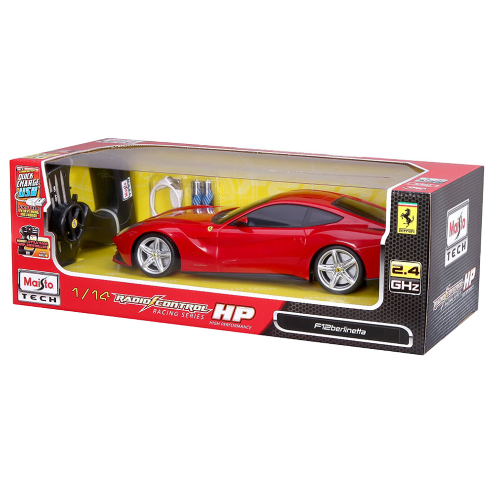 Maisto Tech - R/C 1:14 2.4Ghz Ferrari F12 Berlinetta - Red