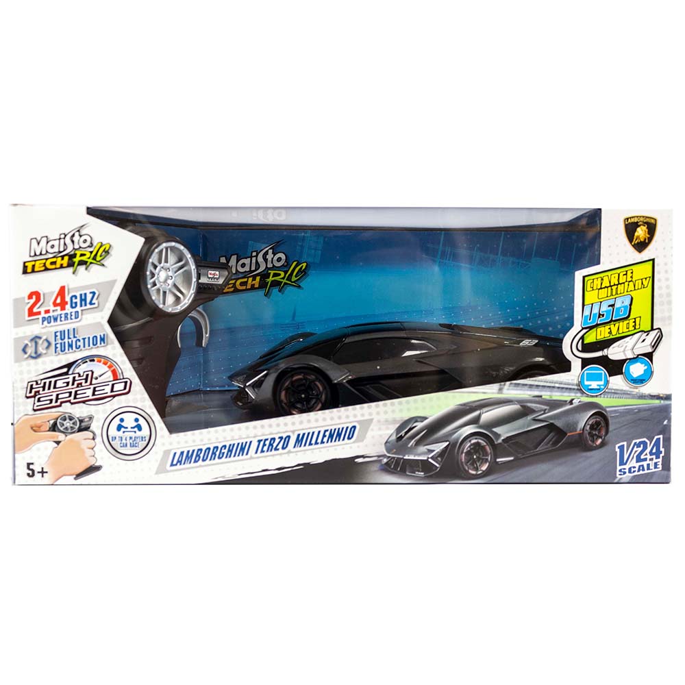 Maisto - RC 1:24 Scale-Lamborghini Terzo Millennio - Black