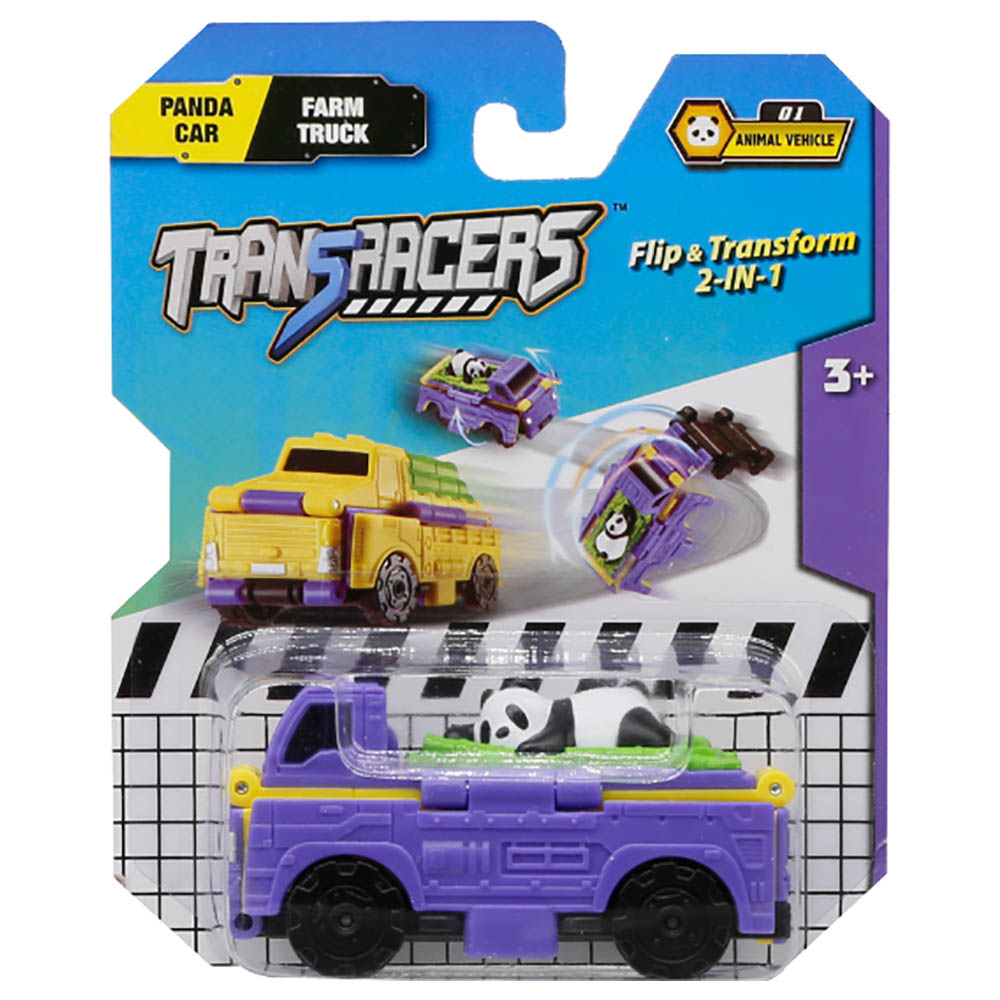Transracers - 2-In-1 Flip Vehicle Panda Car To Weeding Truck