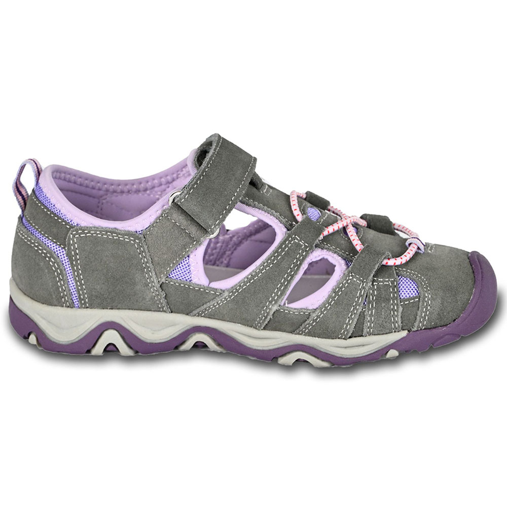 Protetika Dafy Lila Girls Sandals with Arch Support - Grey