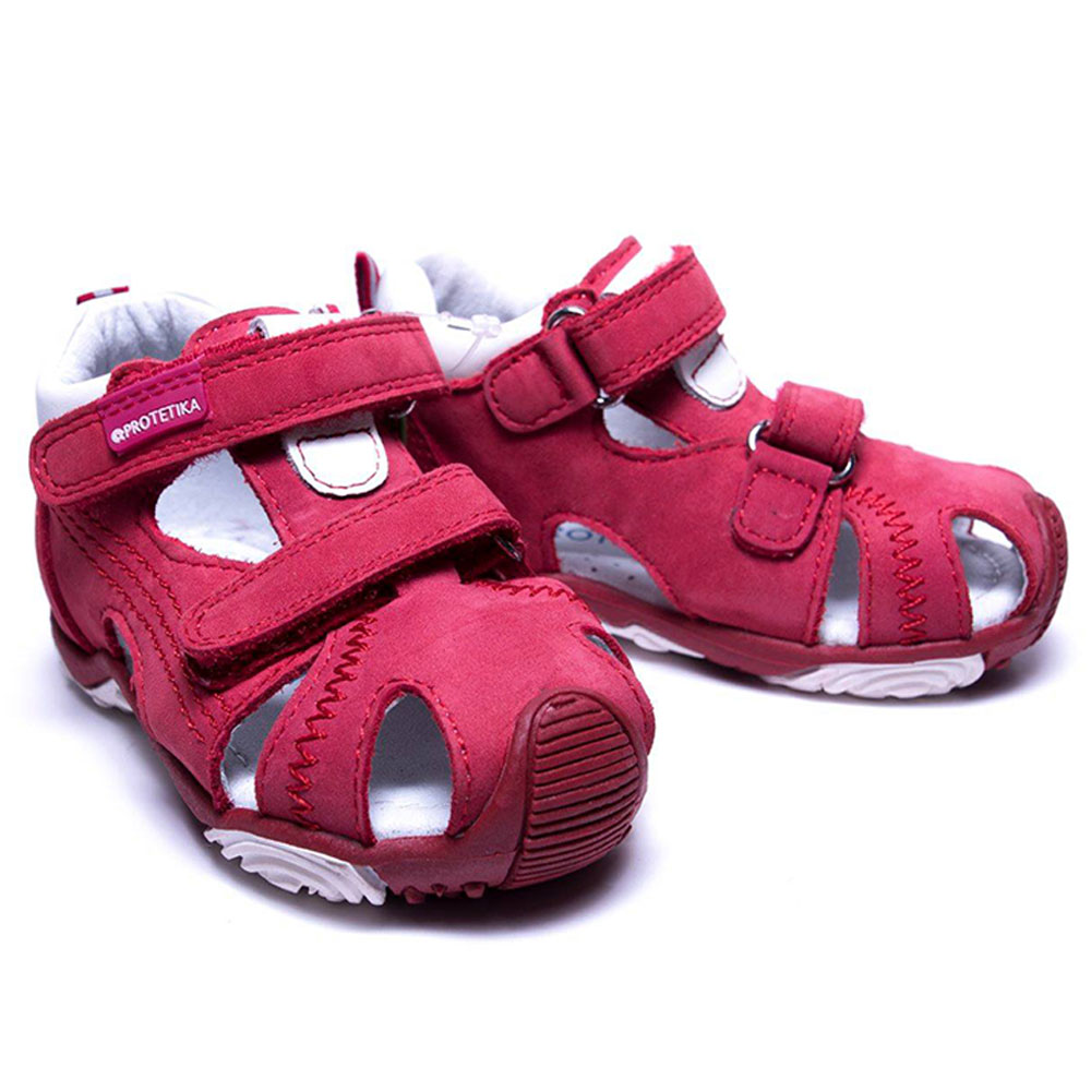 Protetika Aris Leather Sandals - Red