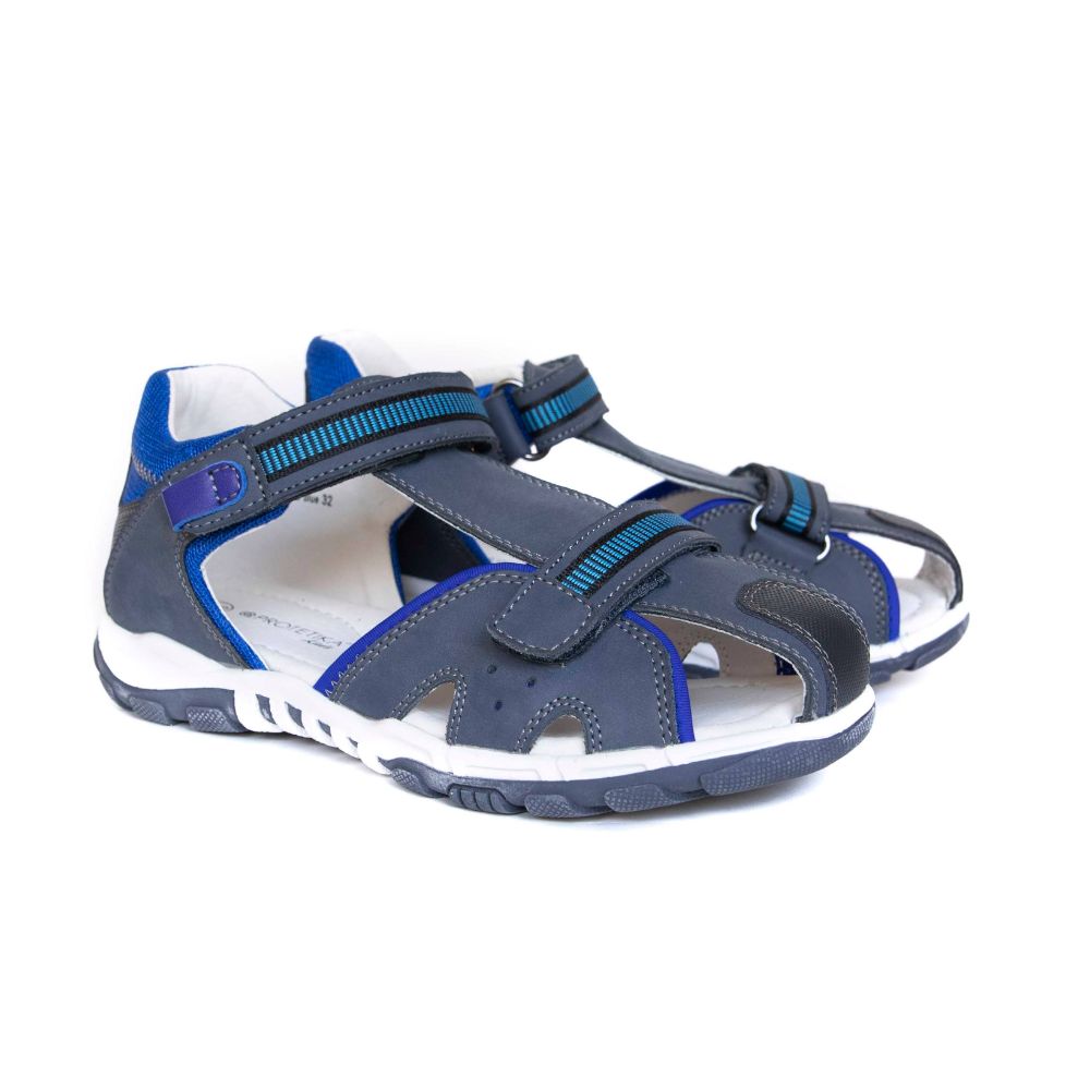 Protetika Marano Kids Leather Sandals - Blue
