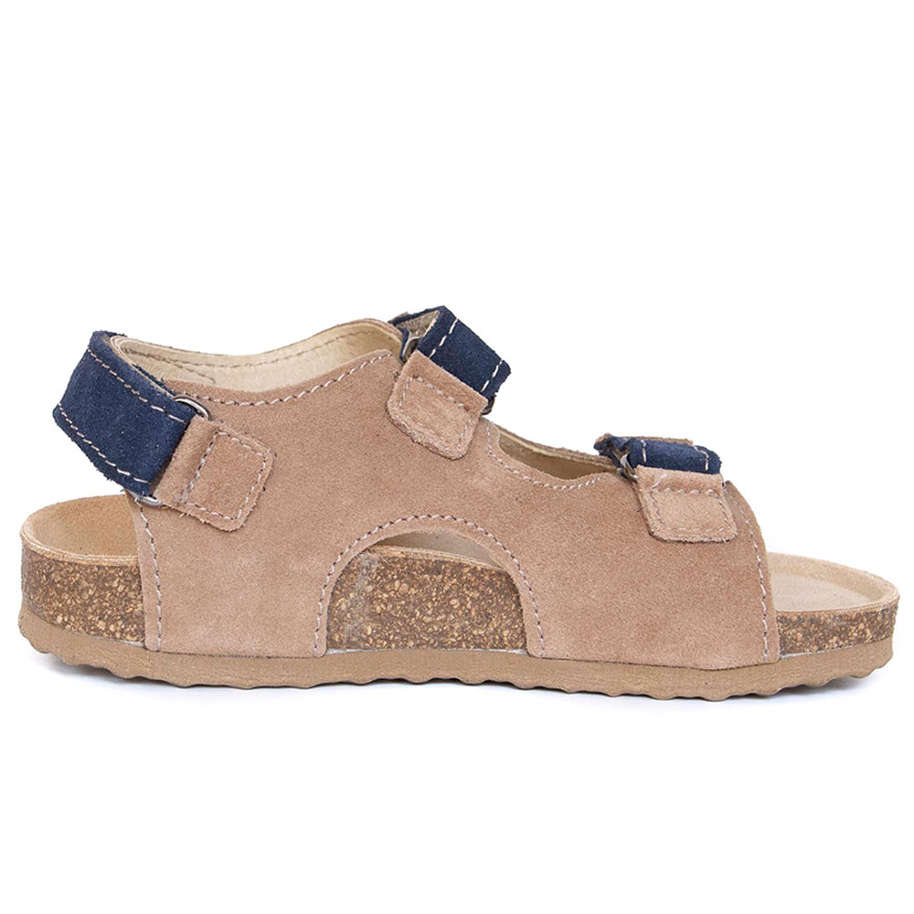 Protetika Orthopedic Leather Sandals Beige - Navy