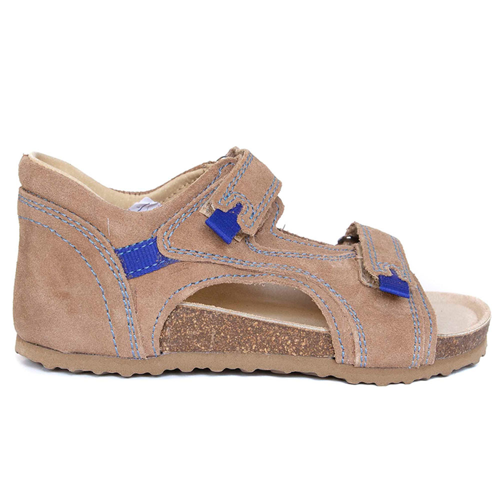 Protetika Orthopedic Leather Sandals Beige - Blue