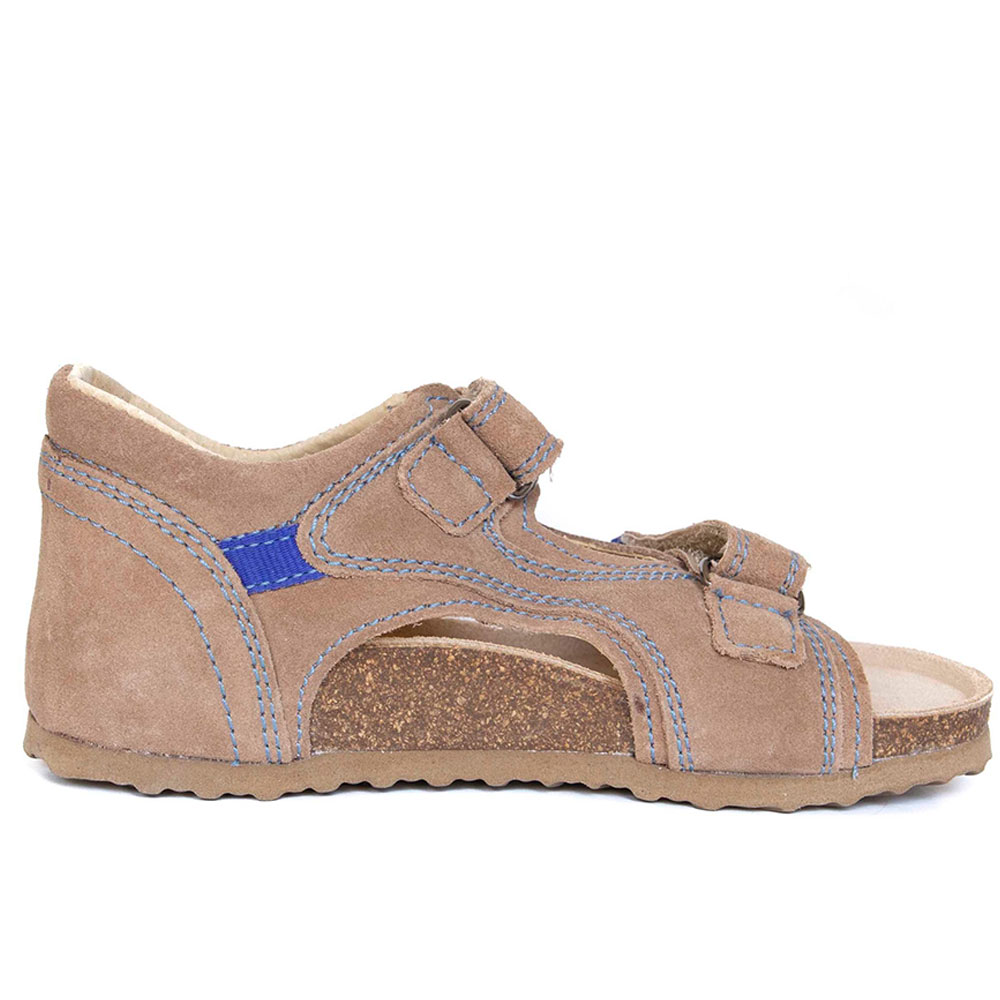 Protetika Orthopedic Leather Sandals Beige - Blue
