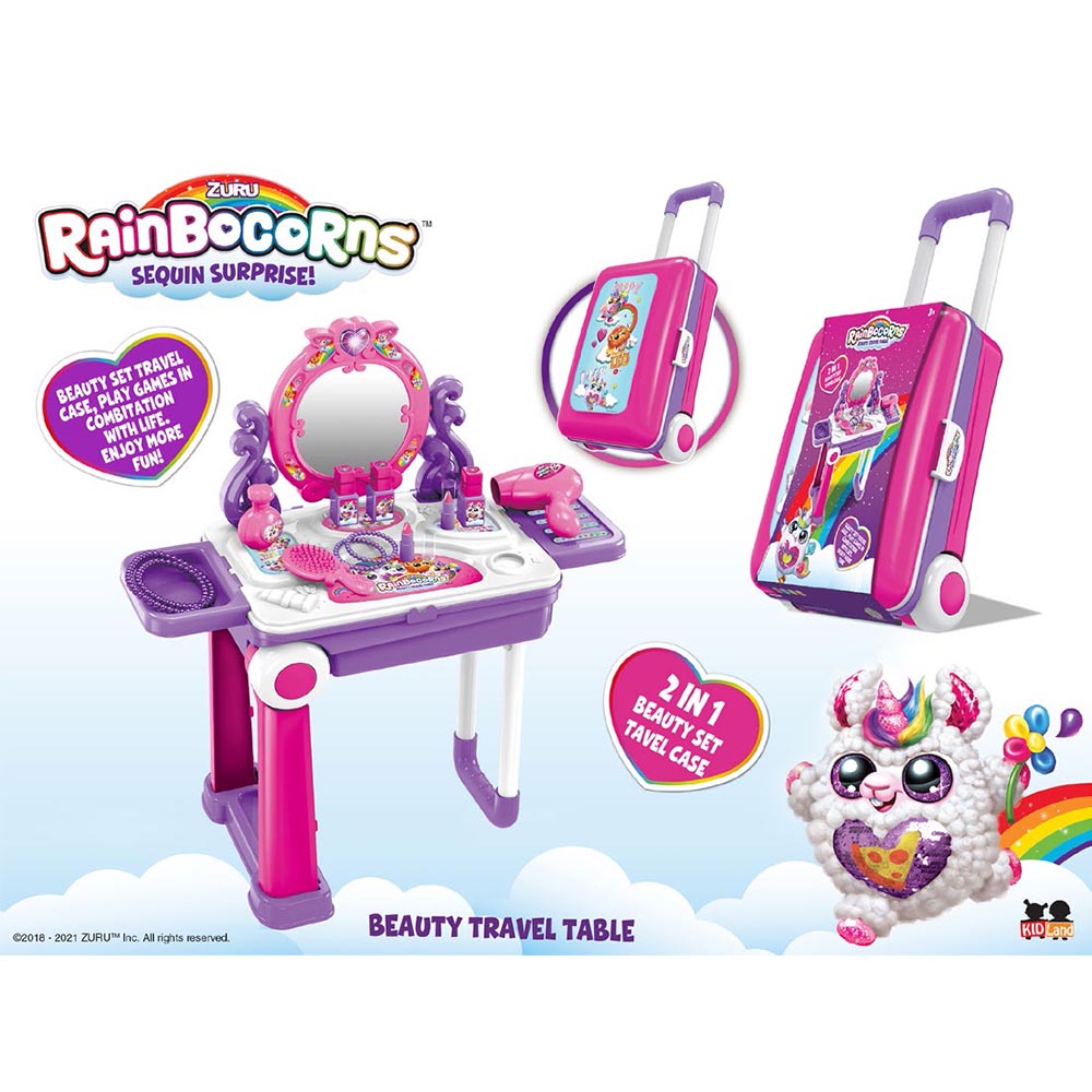 ZURU - Make-Up Play 3-In-1 Set In Suitcase - Rainbocorns