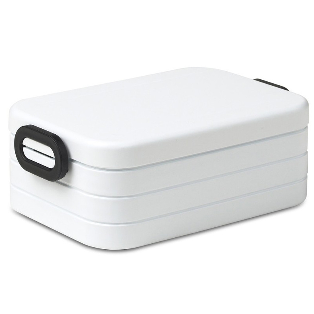 Mepal - Waterbottle Just Water 500ml - Clear + Lunchbox Take A Break Midi - White