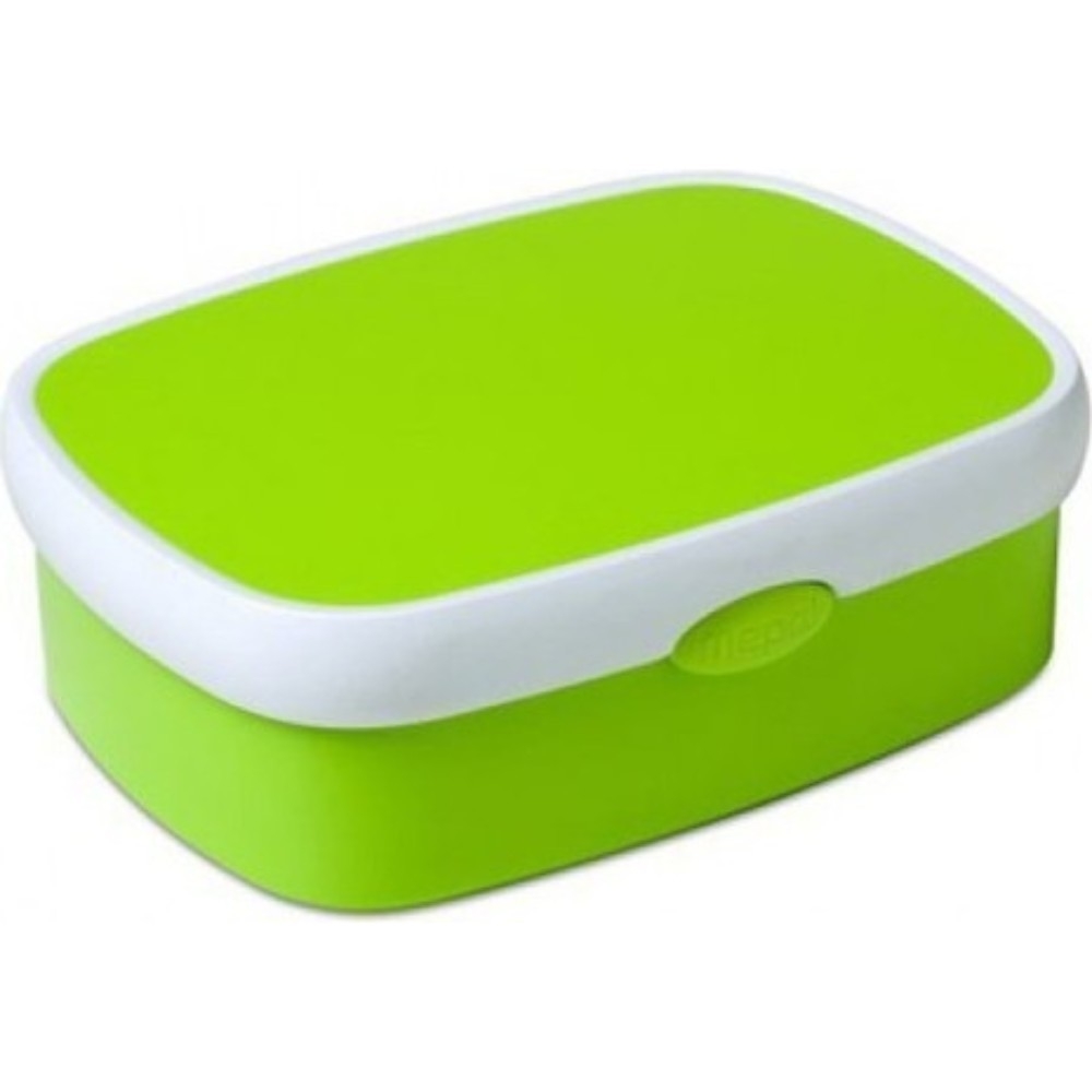 Mepal -  2 Compartments Campus Lunchbox Midi Bundle - White + Lime