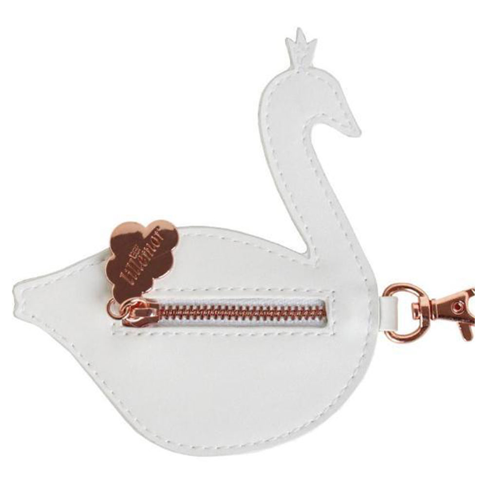 Eef Lillemor - Little Coin Purse - White & Blue Swan