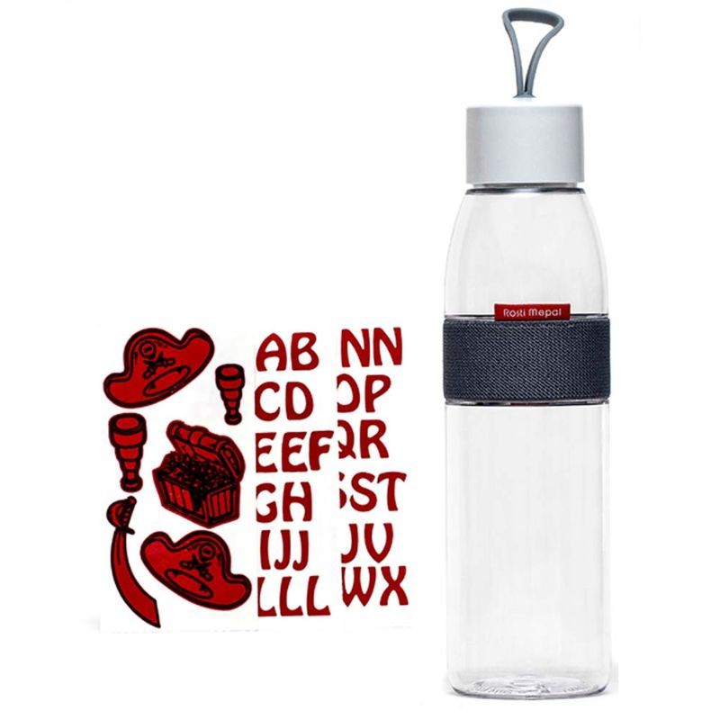 Forget Me Not Water Bottle Ellipse - White Pirate - 500ml
