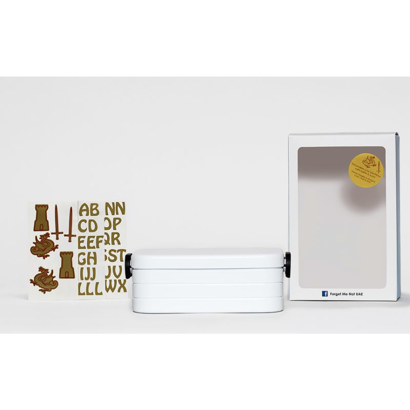 Forget Me Not Take a Break Midi Lunchbox - White Knights