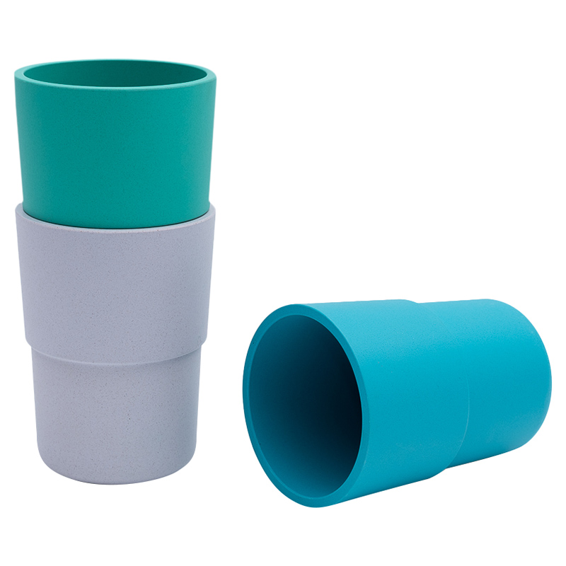 Bobo & Boo - Plant - Based Cups - 3pcs - Lagoon - 300ml