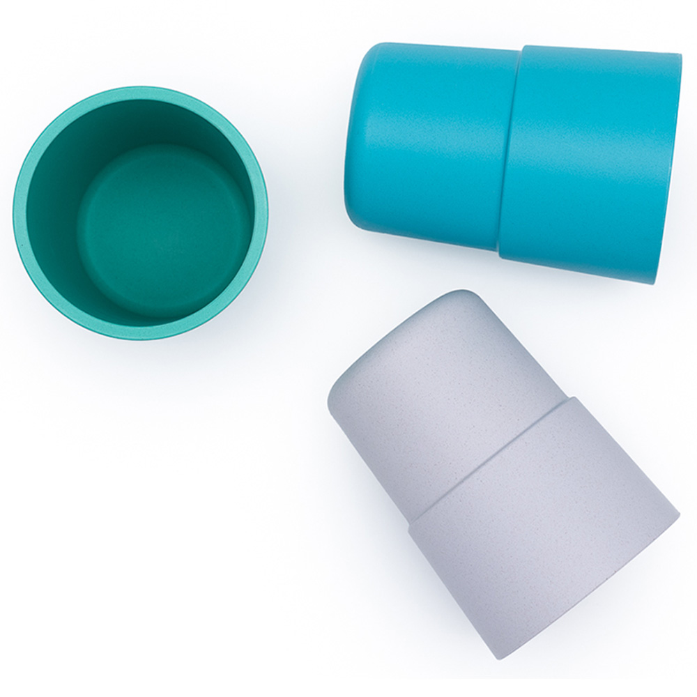 Bobo & Boo - Plant - Based Cups - 3pcs - Lagoon - 300ml