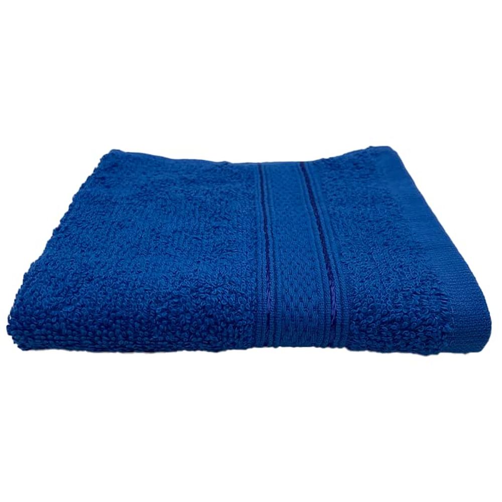 Byft - 100% Cotton Daffodil Washcloth - 30X30Cm - Royal Blue