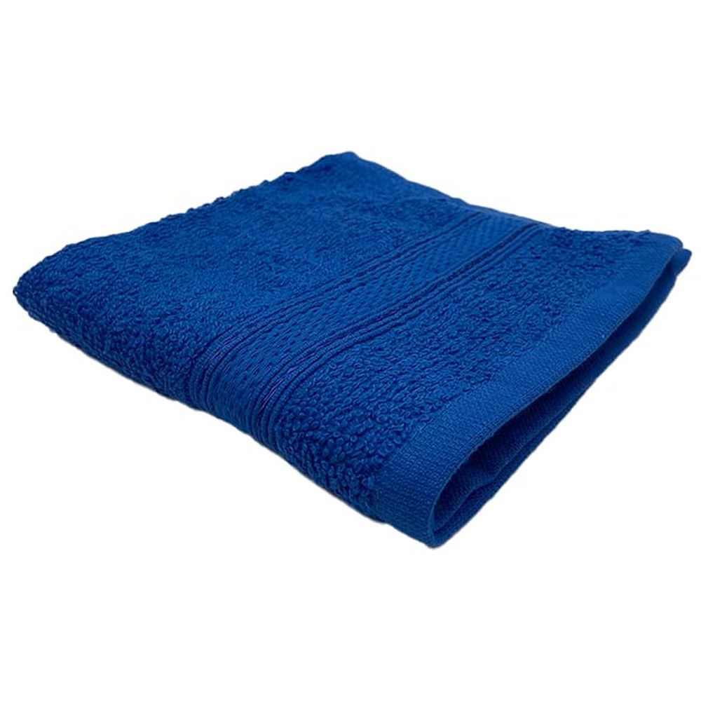 Byft - 100% Cotton Daffodil Washcloth - 30X30Cm - Royal Blue