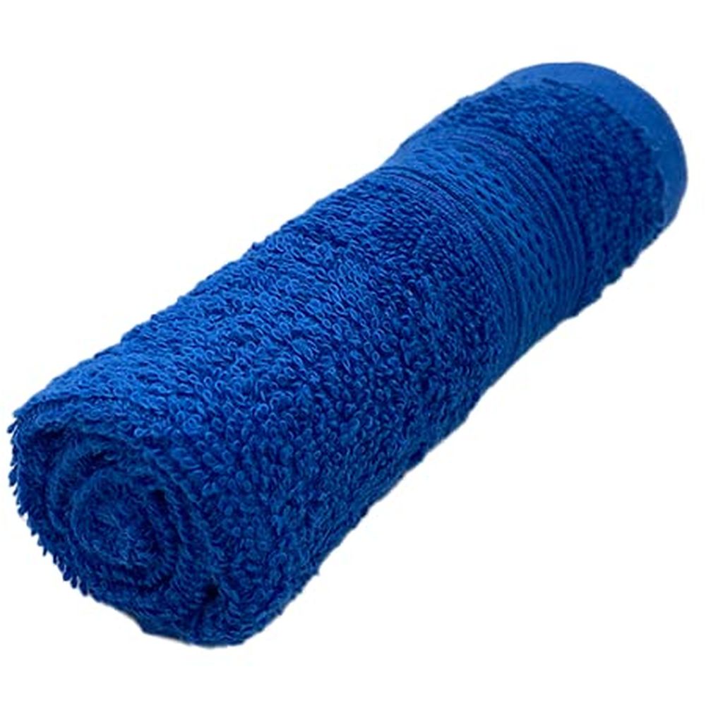 Byft - 100% Cotton Daffodil Washcloth - 30X30Cm - Royal Blue