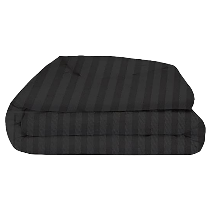 BYFT - Tulip Single Satin Stripe Duvet Cover 165 x 245 + 30 cm - Charcoal 