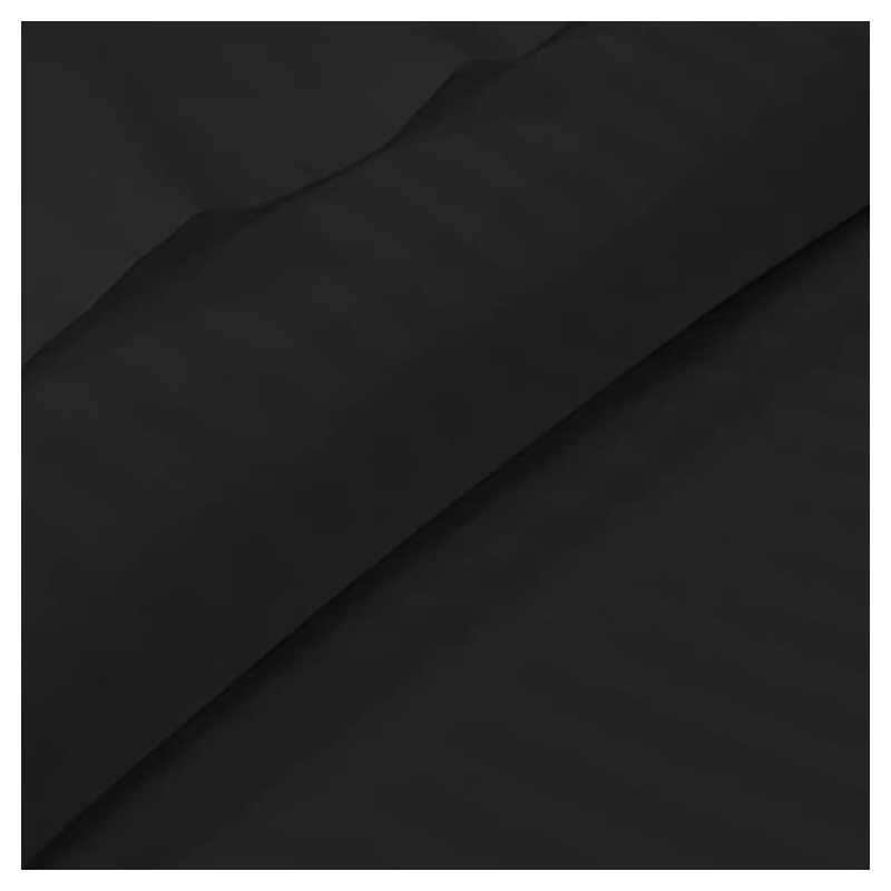 BYFT - Tulip Single Satin Stripe Duvet Cover 165 x 245 + 30 cm - Charcoal 