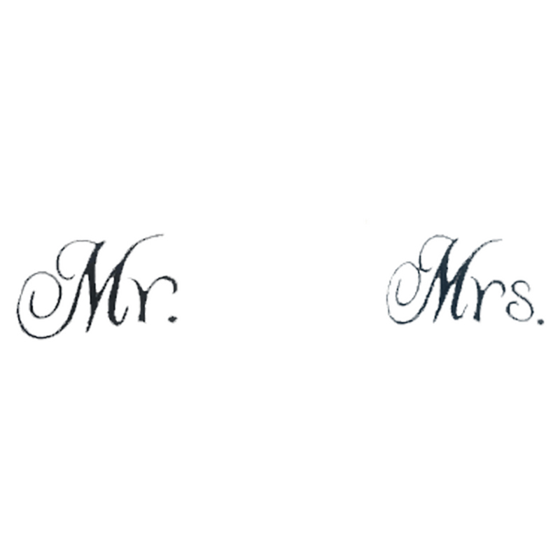Byft - Iris Embroidered Mr. & Mrs. Bathrobe