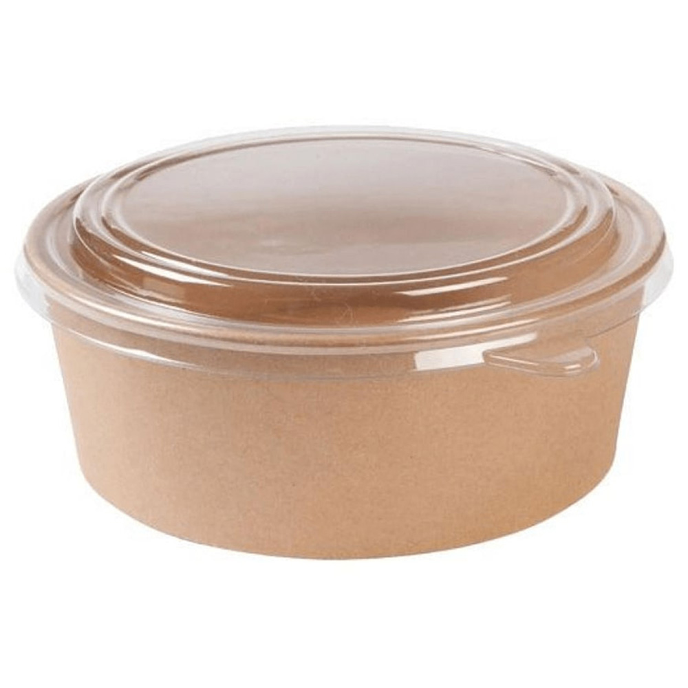 Byft - Kraft Salad Bowl With Lid - 50pcs - 500ml