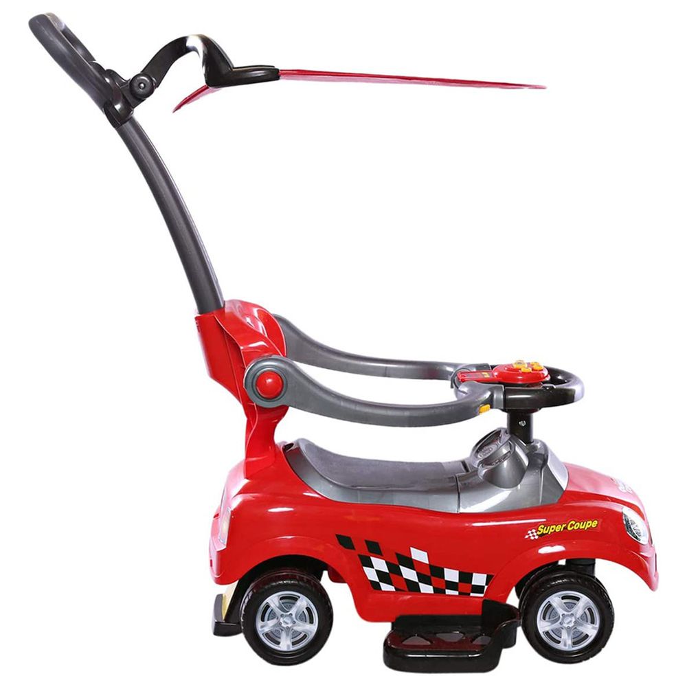 Factual Toys - Sunshine Canpoy Coupe Pusher Car - Red 