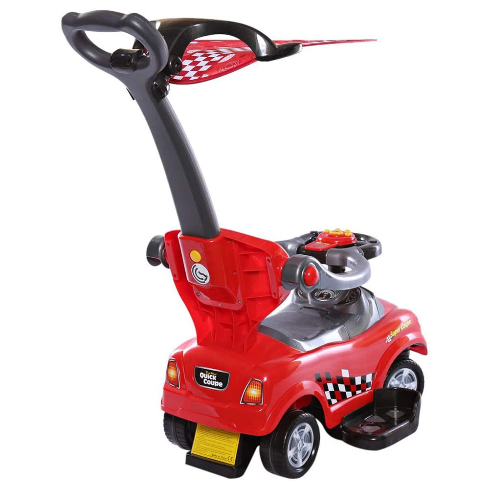 Factual Toys - Sunshine Canpoy Coupe Pusher Car - Red 