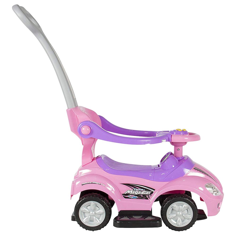 Factual Toys - 3-in-1 Pusher Mega Electric Car - Pink