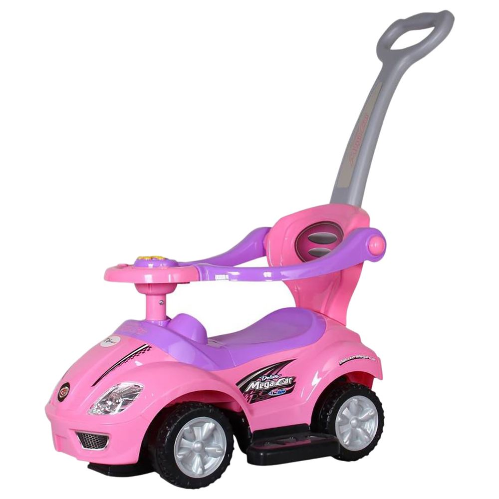 Factual Toys - 3-in-1 Pusher Mega Electric Car - Pink