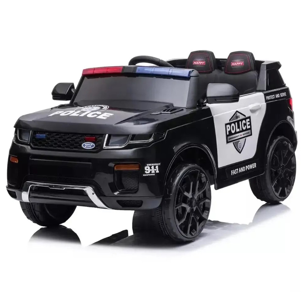 Factual Toys - Kids Electric Police Car - 12V - Black
