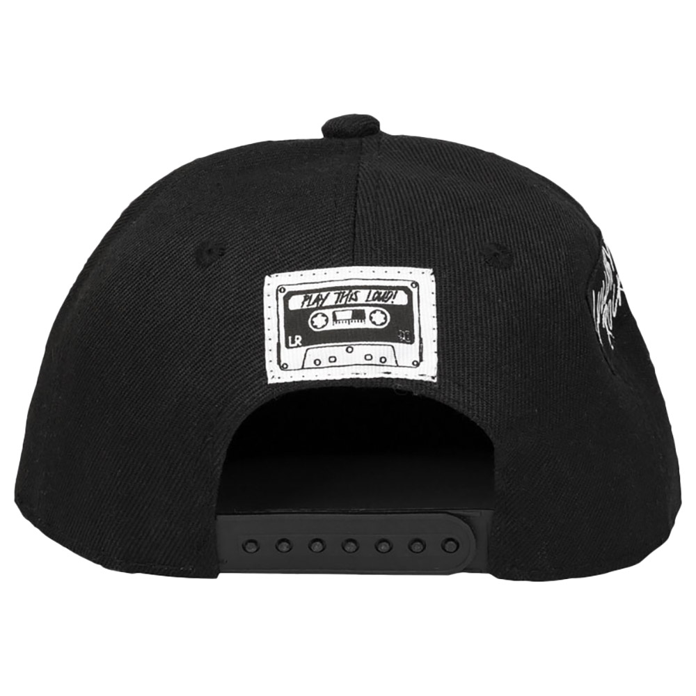 Lullaby Rock - White Text Kidrocker Cap - Black