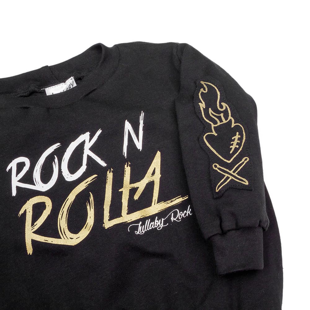 Lullaby Rock - Rock 'N Rolla Sweatshirt - Black