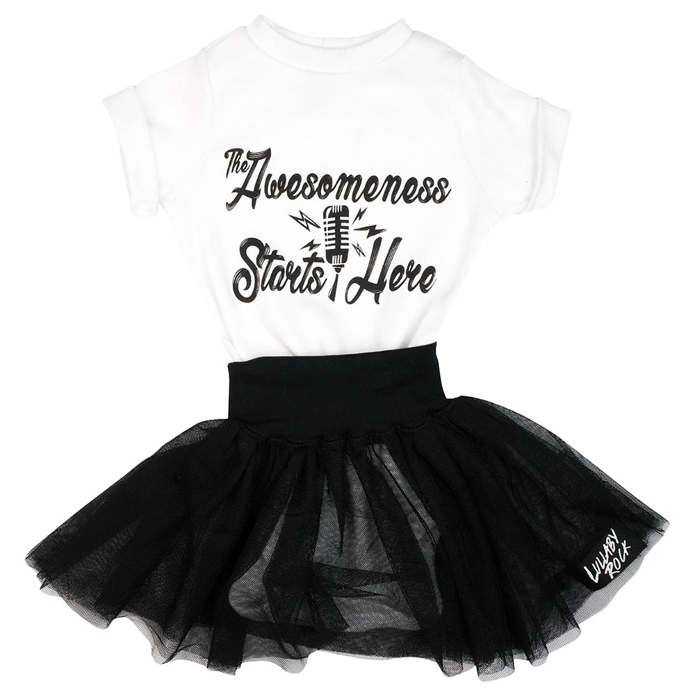 Lullaby Rock Soft Tutu Skirt - Black