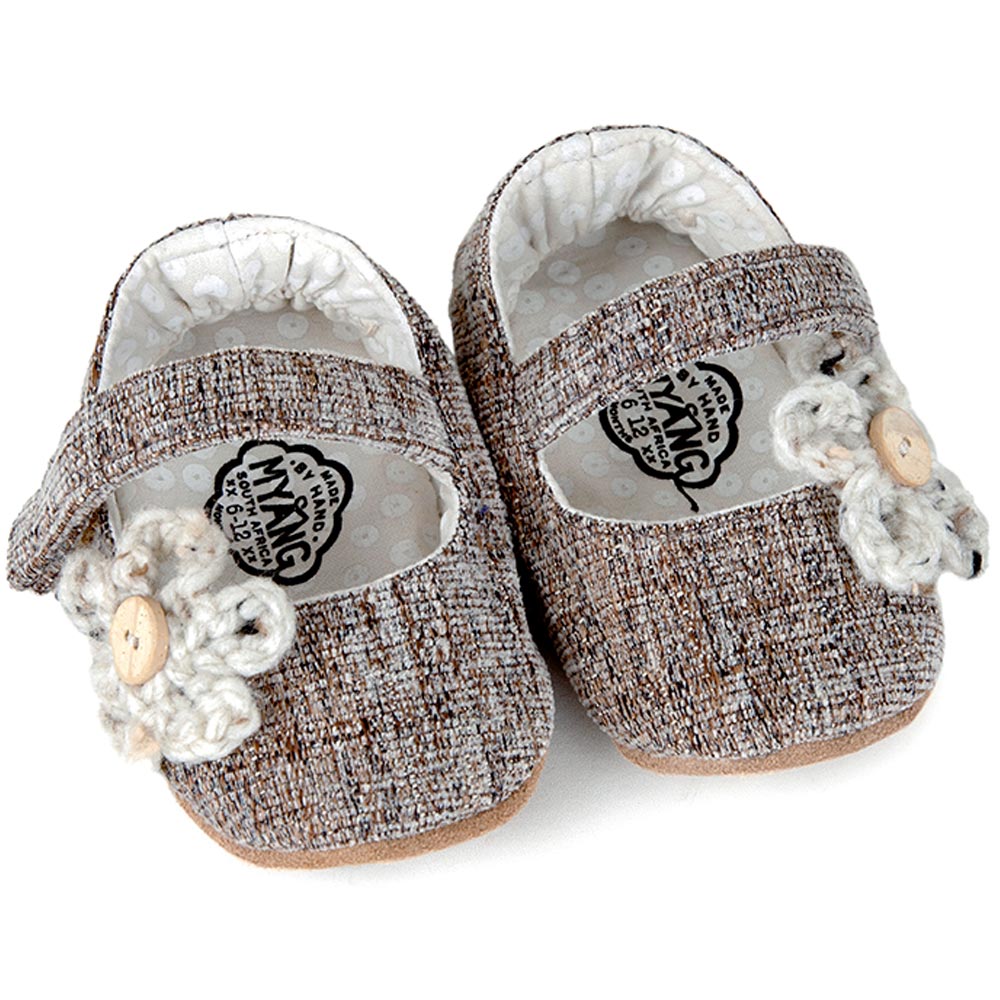 Myang Girls' Tweedle Dee Mary-Jane Soft Suede Shoes