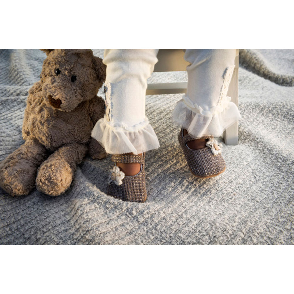 Myang Girls' Tweedle Dee Mary-Jane Soft Suede Shoes