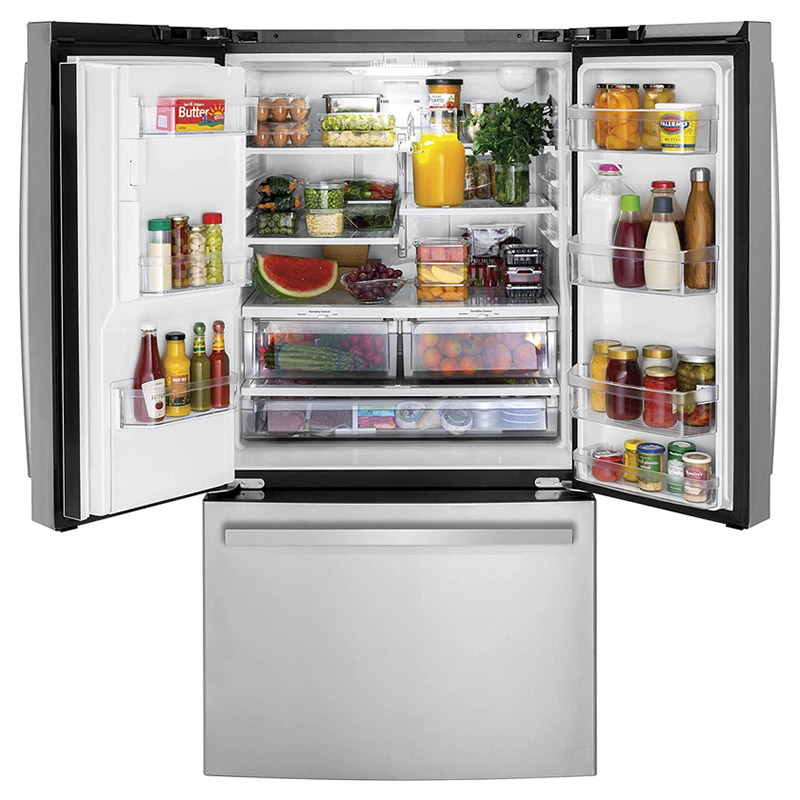 Mabe 3 Door Refrigerator Stainless Steel With Bottom Freezer