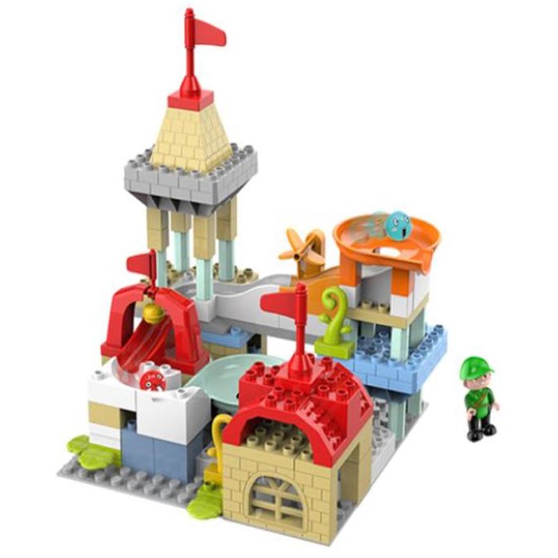 Spring Flower - Building Block Toys Kids Castle Ball Track