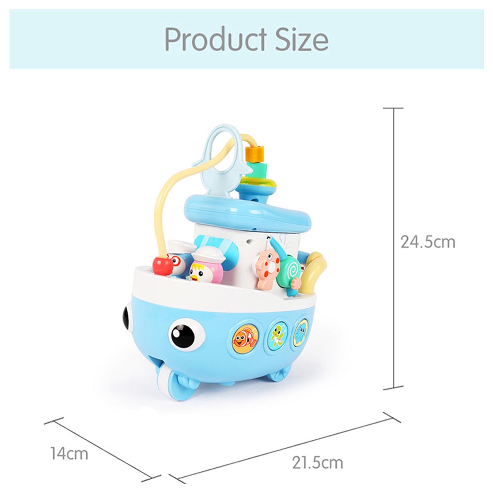 Baoli - Baby Musical Boat Activity Toy Learning Play Set - Blue