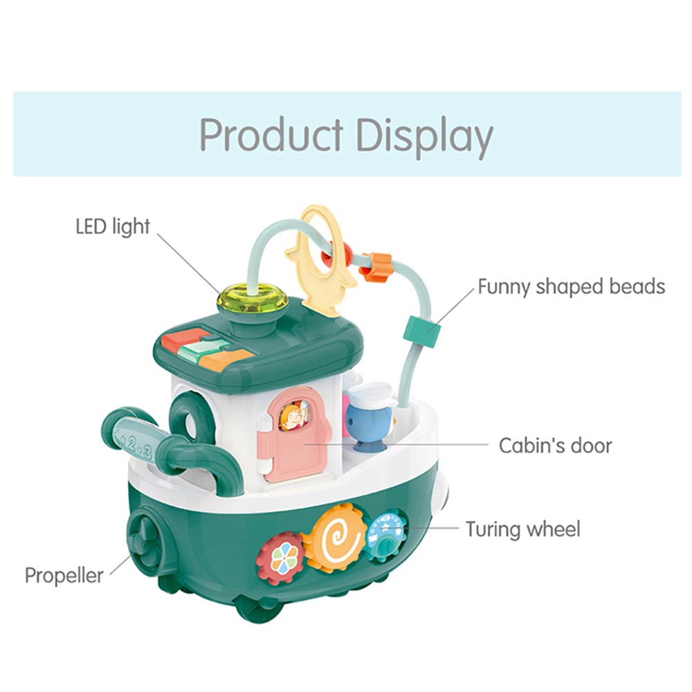 Baoli - Baby Musical Boat Activity Toy Learning Play Set - Green